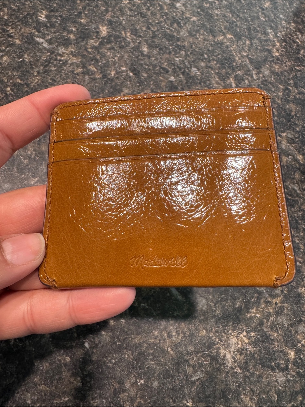 Madewell Cognac‎ Brown Slim Leather Card Holder
